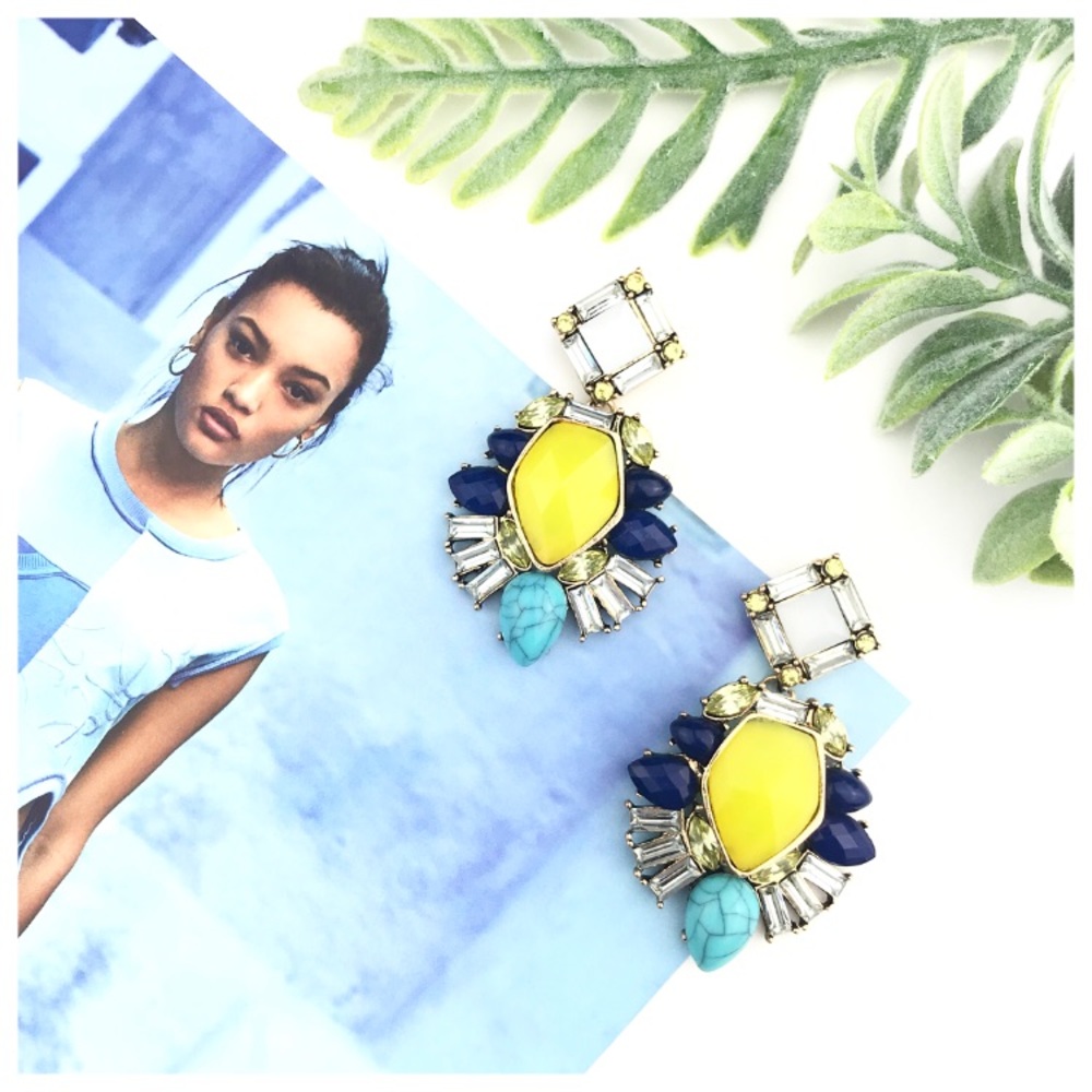 “Kennedy” Drop Statement Earrings